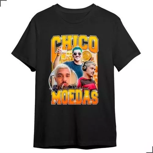 Camiseta Streetwear Oversized Chico Moedas - Unissex