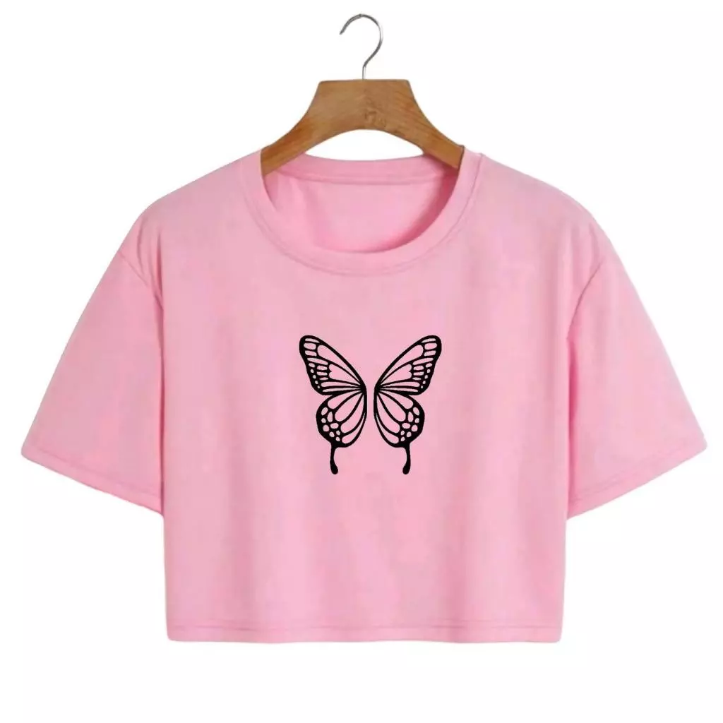 Blusinha Feminina Cropped BORBOLETA