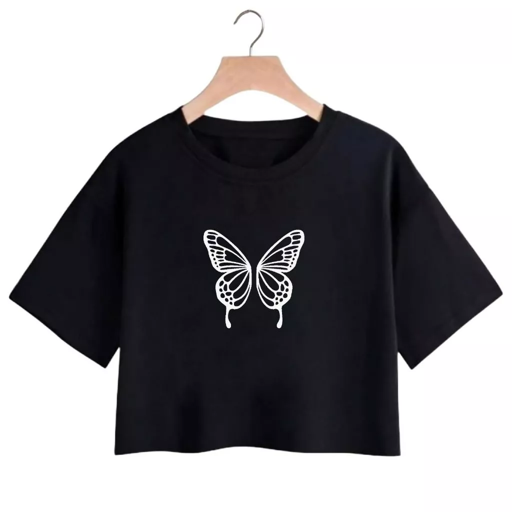 Blusinha Feminina Cropped BORBOLETA