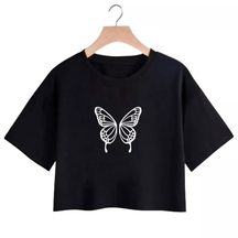 Blusinha Feminina Cropped BORBOLETA