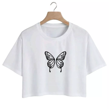 Blusinha Feminina Cropped BORBOLETA