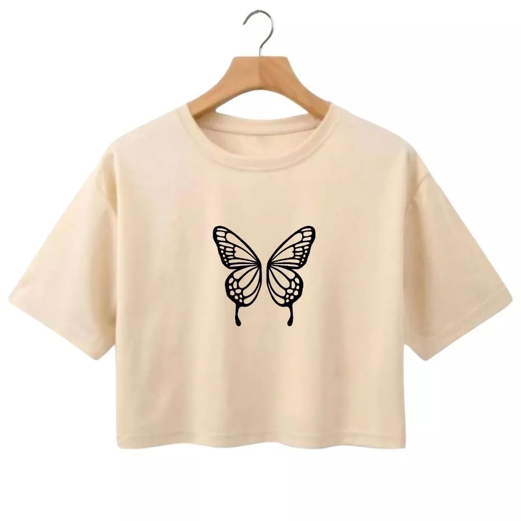 Blusinha Feminina Cropped BORBOLETA