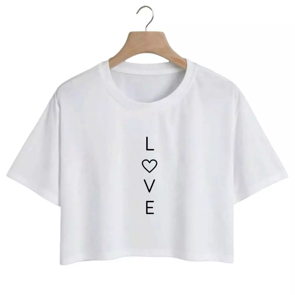 Blusinha Feminina Cropped LOVE