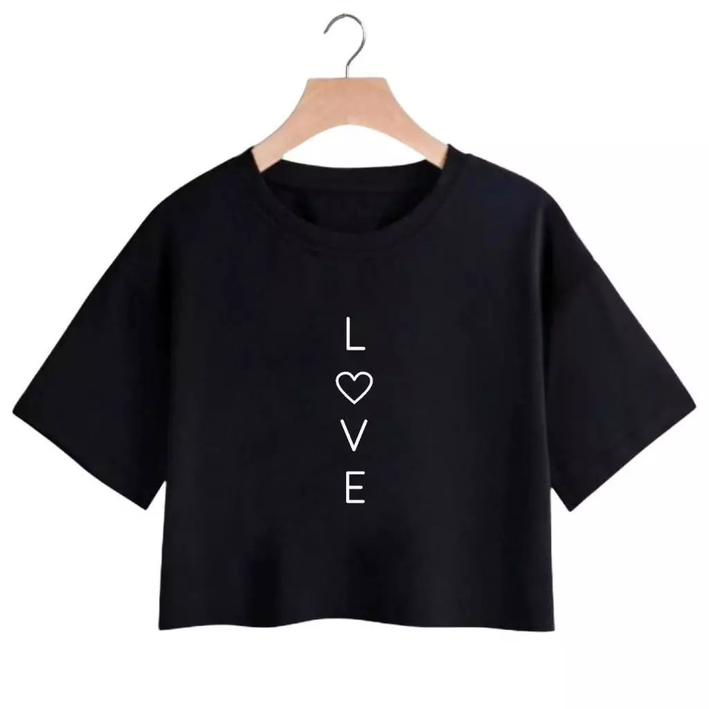 Blusinha Feminina Cropped LOVE