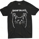 Camiseta Meowtallica com gatinho